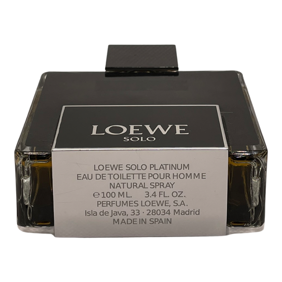 Solo Loewe Platinum Loewe Decanto Perfumes