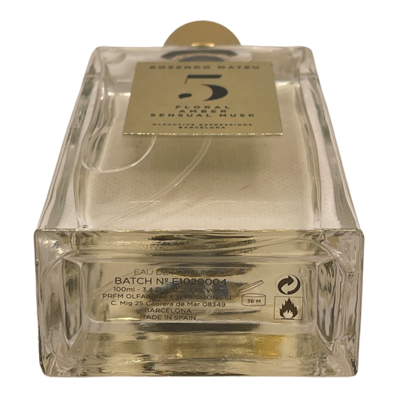 Rosendo Mateu Nº 5 Floral, Amber, Sensual Musk